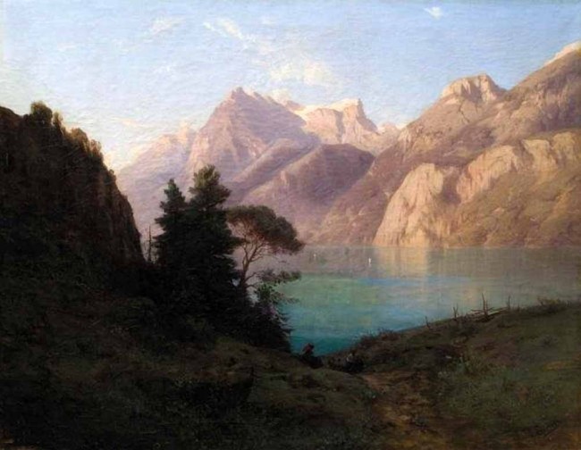 Сочинение по картине: Эрасси - "Горное озеро"